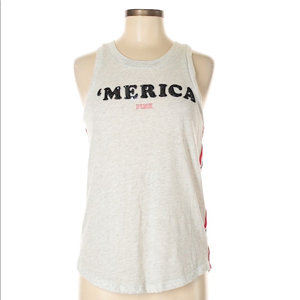 PINK VS tank. MERICA YALL 🇺🇸